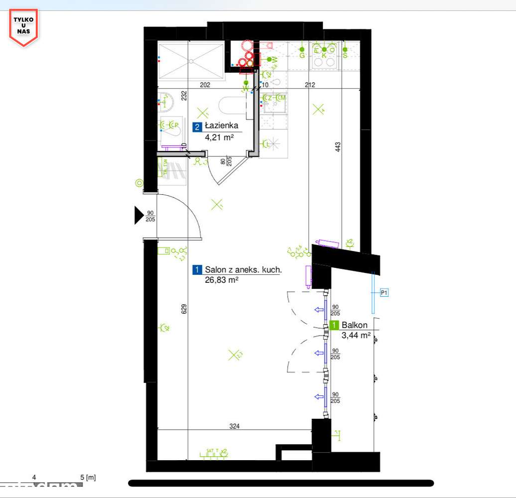 Kawalerka nad samym morzem | Miejsce w hali-11