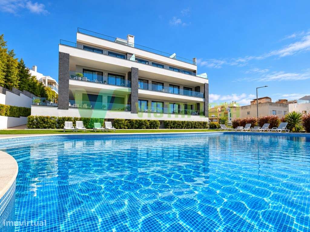 Apartamento T2 com Terraço Privativo, Piscina e Garagem Box em Alvo...-30