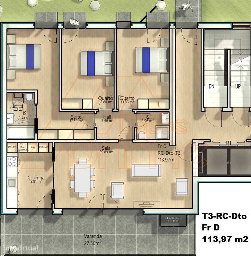Apartamento T3 - São Martinho do Bispo - Coimbra/Venda - Grande imagem: 5/7