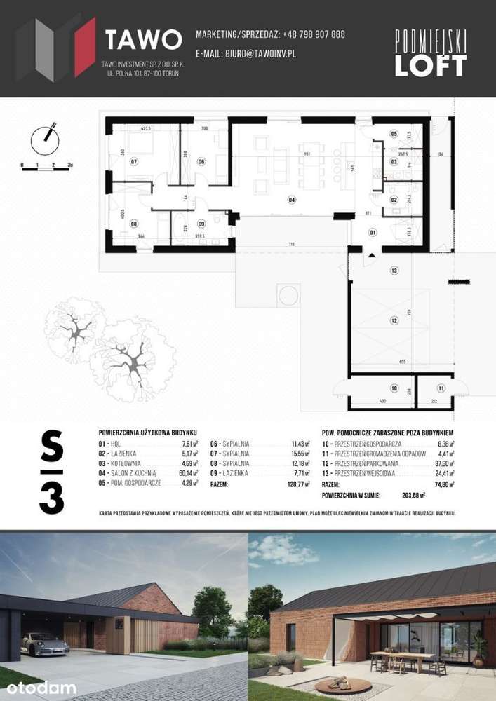 Stylowy dom S3 - Loft w Biskupicach-8