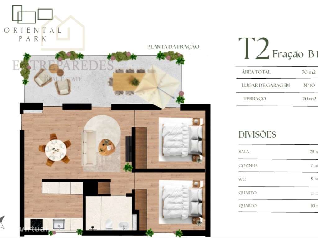 Apartamento T2 com terraço de 20m2, para comprar junto ao Parque Or...-8