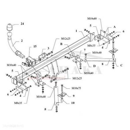 Hak Holowniczy Automat Do Vw Volkswagen Polo Hatchback, Kombi 1990-1994 - 3