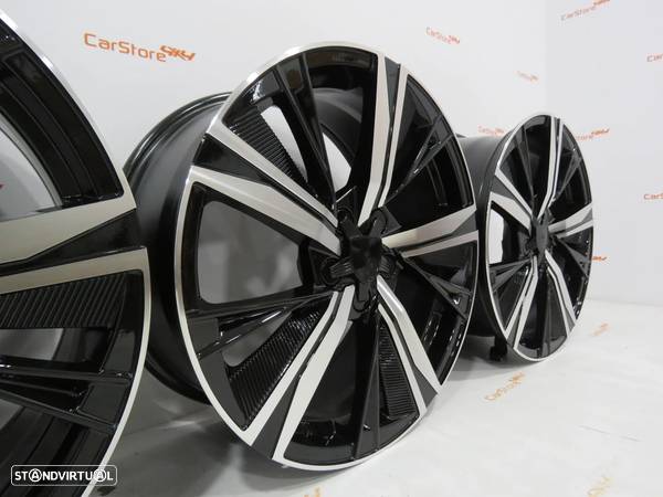 Jantes Look Peugeot GT Line 18 x 8 et 45 5x108 Preto + Polido - 5