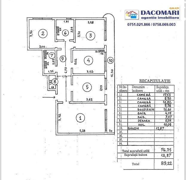 4 decomandate, Micro 18, et 3/11