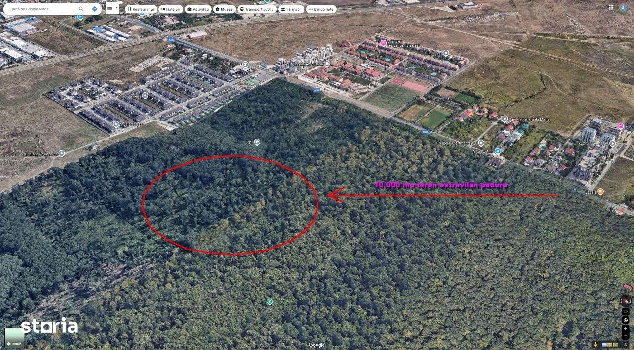 Teren Bucuresti 10.000mp padurea Baneasa zona Oxford Gardens - Imagine principală: 1/1