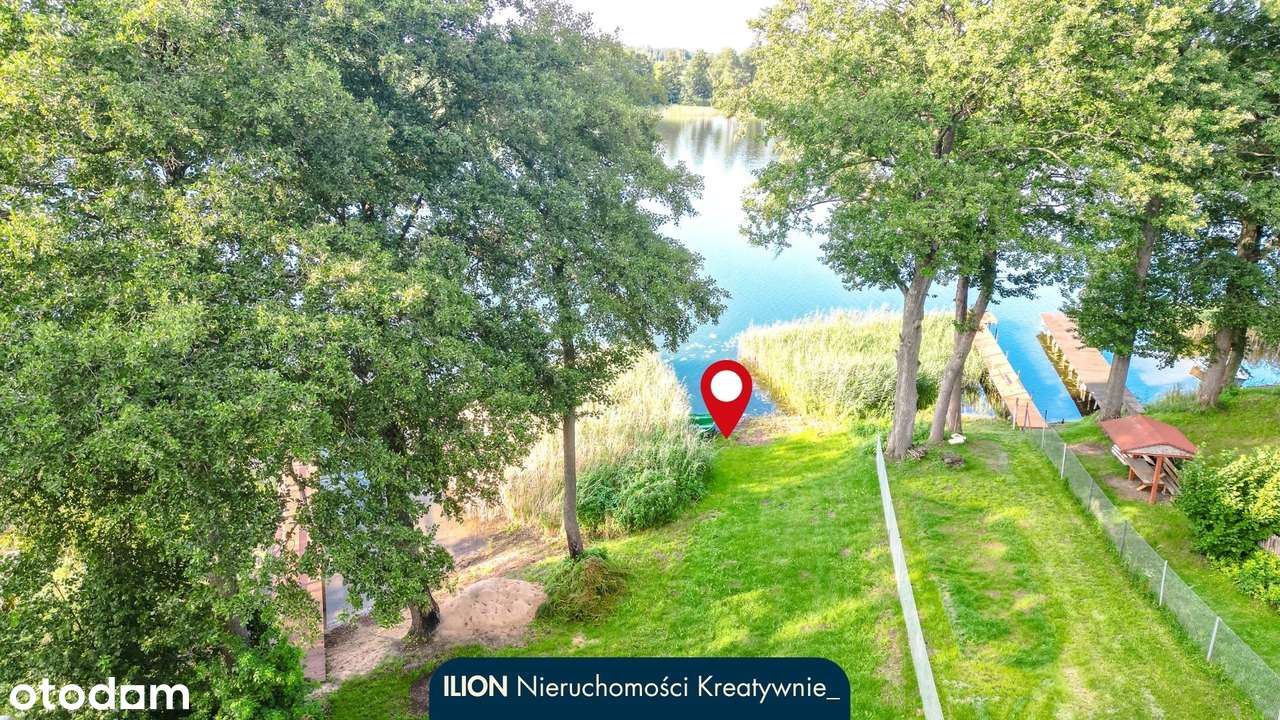 Działka budowlana + prywatny teren nad jeziorem - łącznie 1016 m2 - Pełny obrazek: 4/9