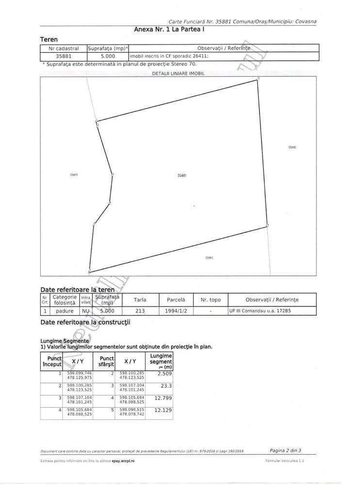 Teren extravilan 5000 MP Comandau - Imagine principală: 2/13