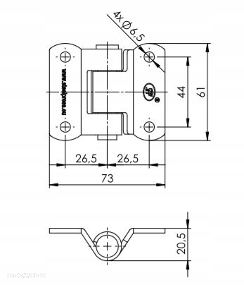 zawias SPP zw-02.40 burta mocne zawiasy wyprzedaż - 3