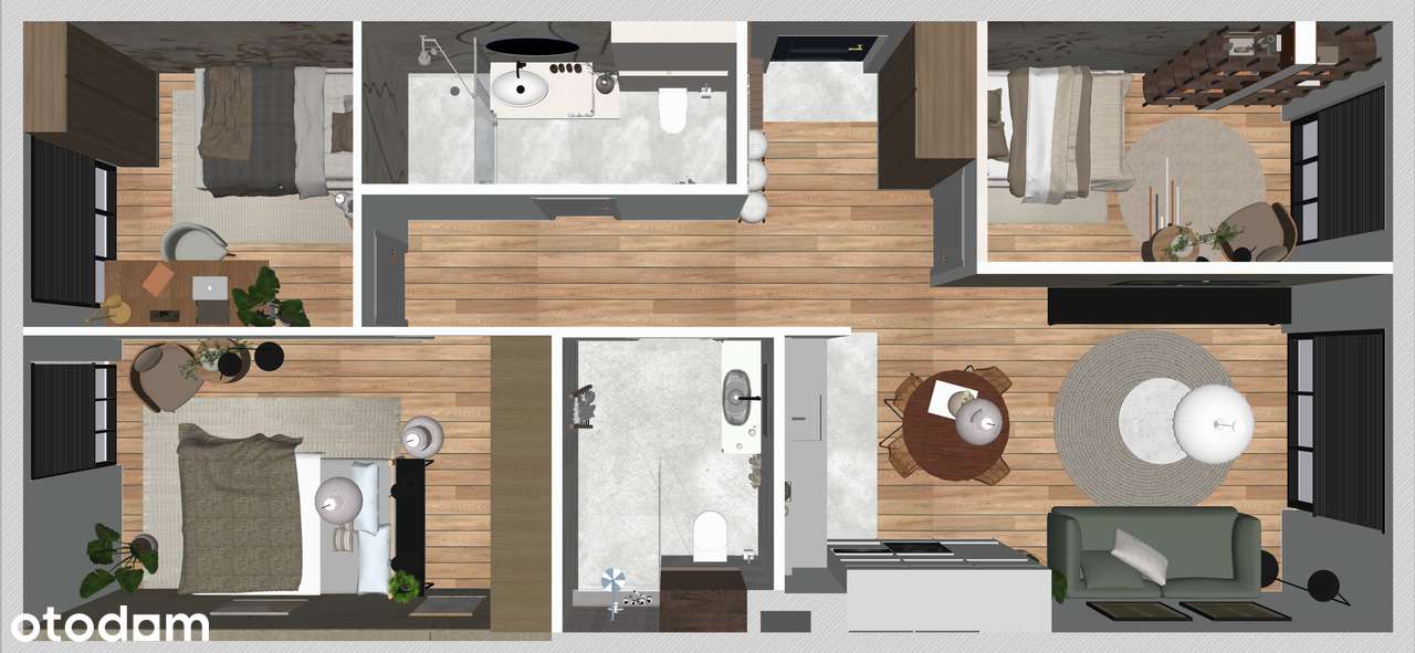 Mieszkanie, 70,50 m², Warszawa-5