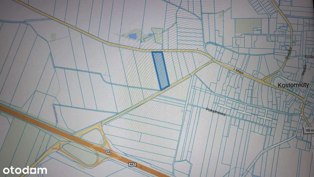 Działka | Pod inwestycję |Kostomłoty |Węzeł A4-3
