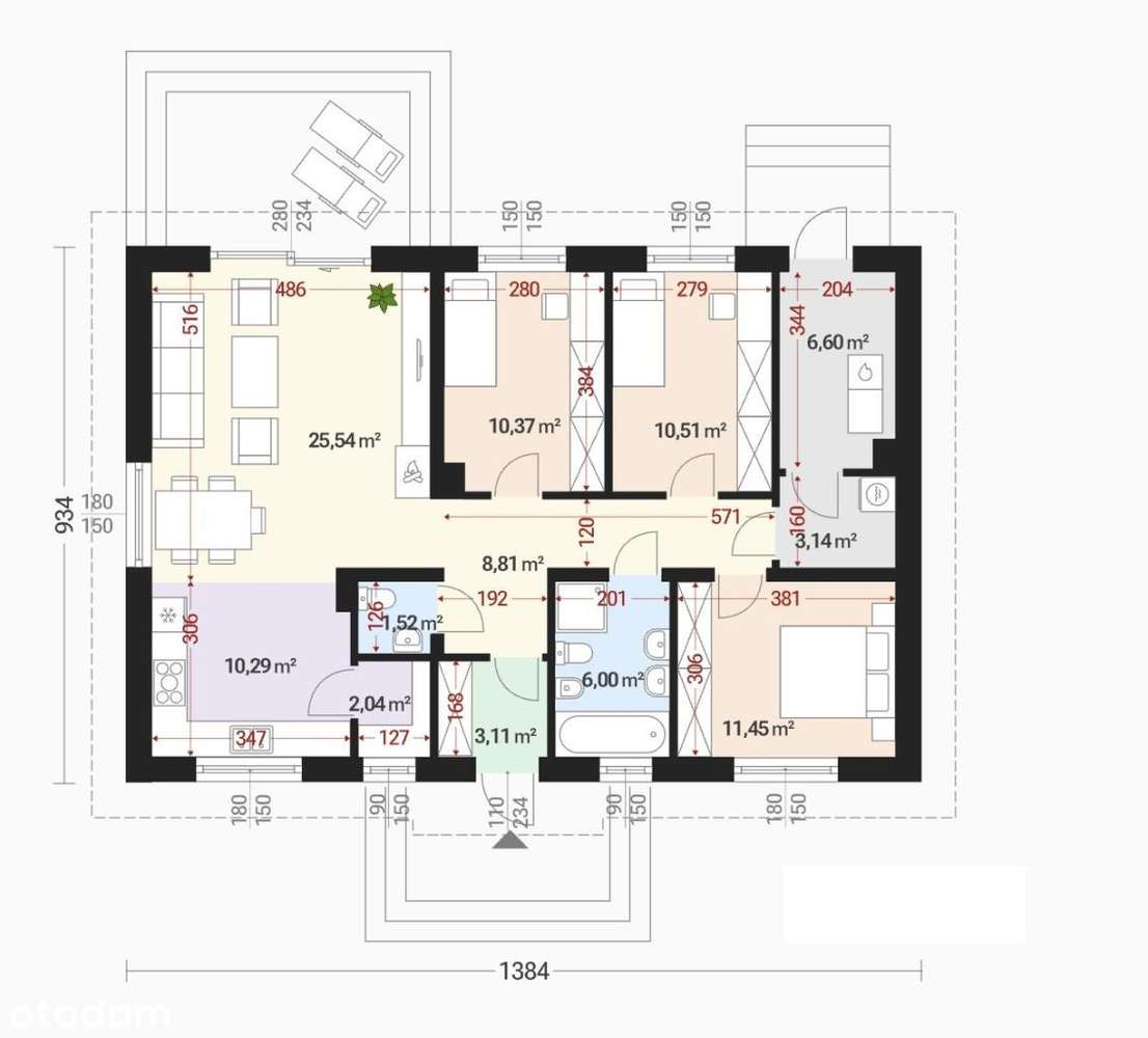 Dom parterowy w zielonej okolicy. - Pełny obrazek: 5/8