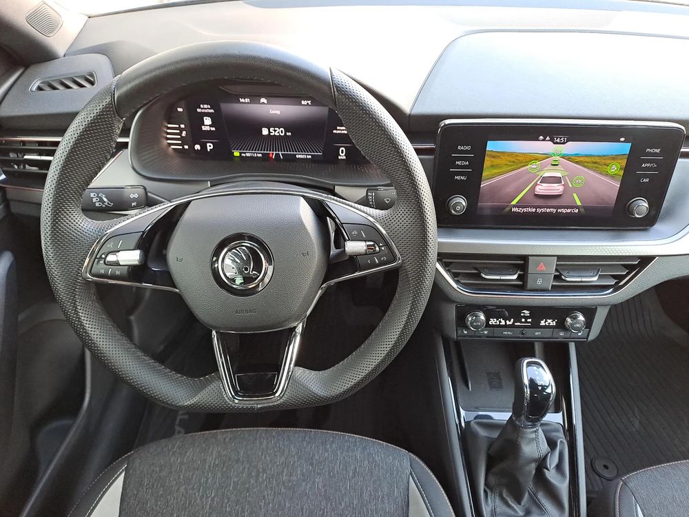 SKODA SCALA Virtual Cockpit Comfort Style Grzana Szyba/Fotele ACC DSG 1,5TSI 150KM