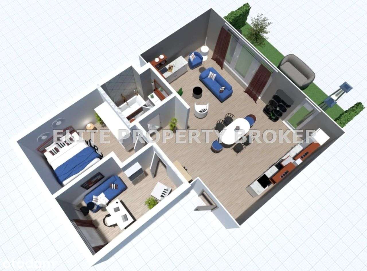 Mieszkanie 3-Pokojowe | 62,45 m² | Ogród 41 m²-2