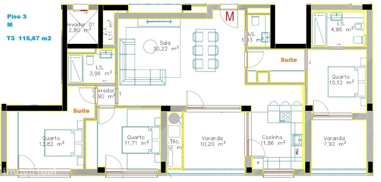 Apartamento T3 - Quinta da Portela - Coimbra/Venda-8