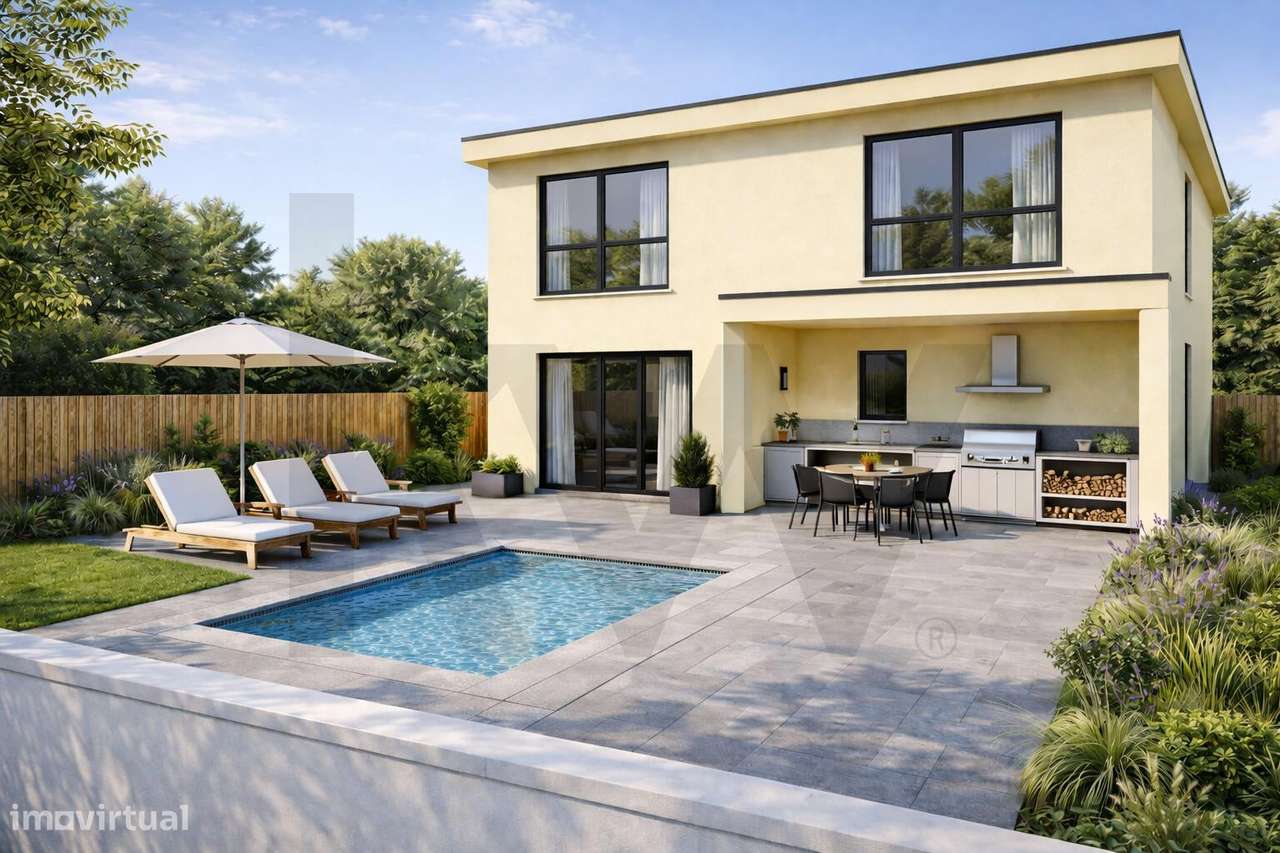 Terreno com 391m2 em Trajouce para construção de moradia geminada - Grande imagem: 3/8