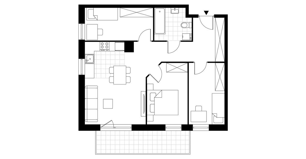 4-pokojowe mieszkanie 62m2 Bez Pośredników - Pełny obrazek: 3/8