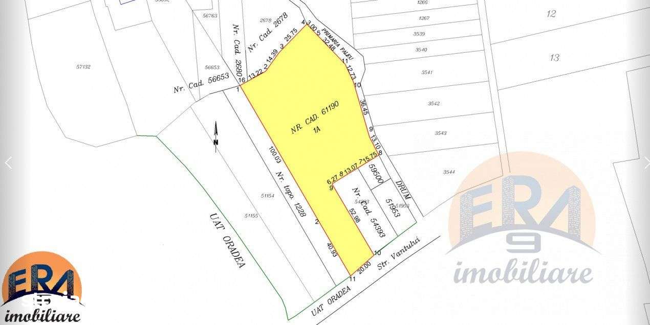 TEREN dublu front Oradea Str.Vantului-Paleu - Imagine principală: 4/9