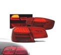 FAROLINS TRASEIROS PARA BMW SERIE 3 E92 06-10 LIGHT BAR FULL LED VERMELHO FUMADO - 1