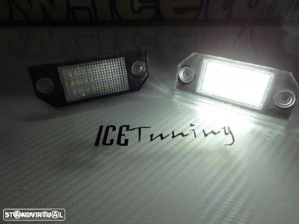 Suporte de lampada de matricula com led branco para Ford C-Max, Focus MK2 03-08 - 1