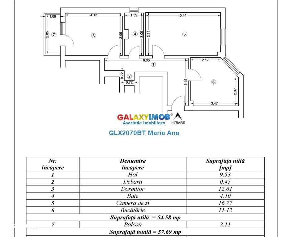 Apartament 2 camere, 57.69 mp. etaj 2, Nicolae Iorga! - Imagine principală: 3/20