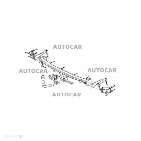 Carlig de remorcare pentru VOLKSWAGEN CADDY - Pick Up, (2 KA, 2 KB),Maxi,4x4 - sistem demontabil automat cu clema - din 2004 - 3