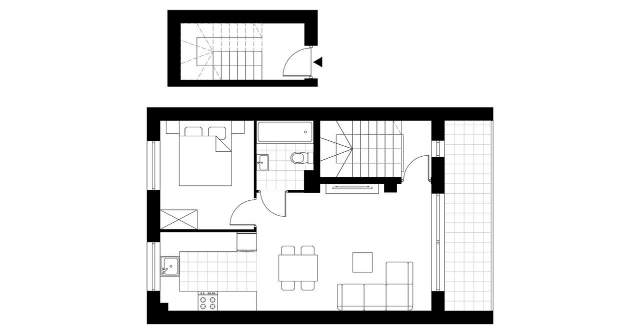 2-pokojowe mieszkanie 59m2 + balkon Bezpośrednio - Pełny obrazek: 4/9