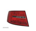 FAROLINS TRASEIROS LED PARA AUDI A6 4F 04-08 VERMELHO ESCURECIDO - 5