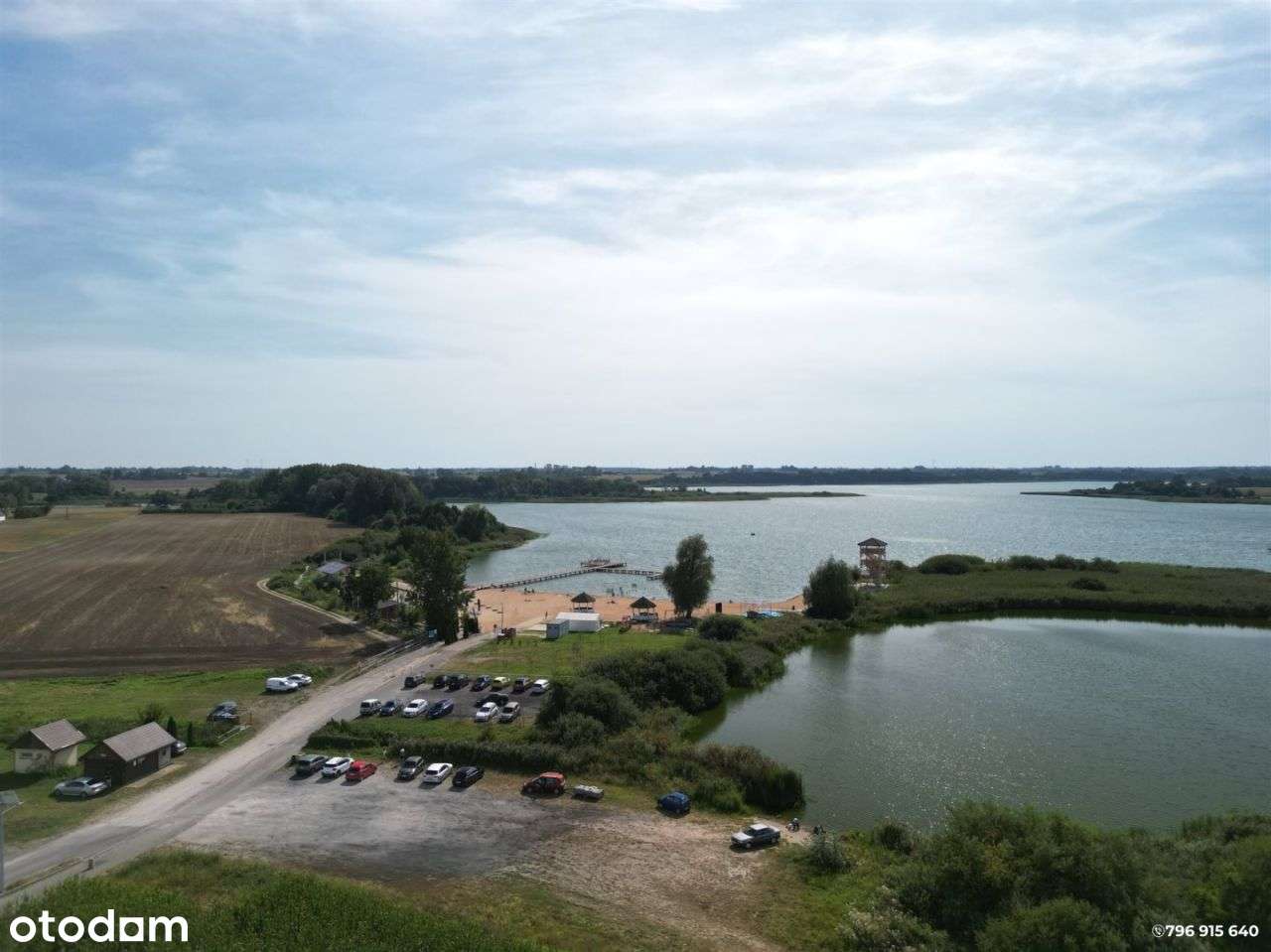 Działka 923m przy samej plaży Jezioro Borzymowskie-10