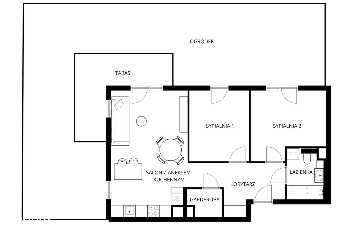 Piękne mieszkanie z OGROMNYM ogródkiem na NOWOCZESNYM osiedlu - Pełny obrazek: 2/18