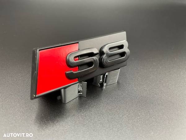 Emblema grila Audi S3 S4 S5 S6 S7 S8 Negru - 6