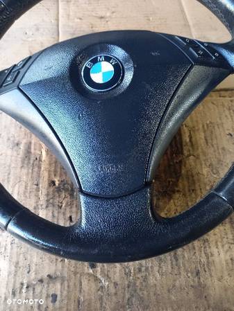 KIEROWNICA PODUSZKA BMW E60 E61 SKÓRZANA MULTI - 4