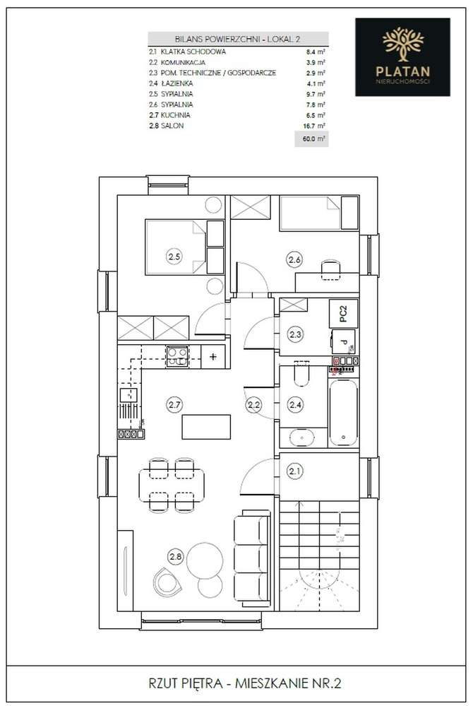 NOWOCZESNE APARTAMENTY W ZACISZU NATURY – TWOJE MIEJSCE W NIEPRUSZEWIE-9