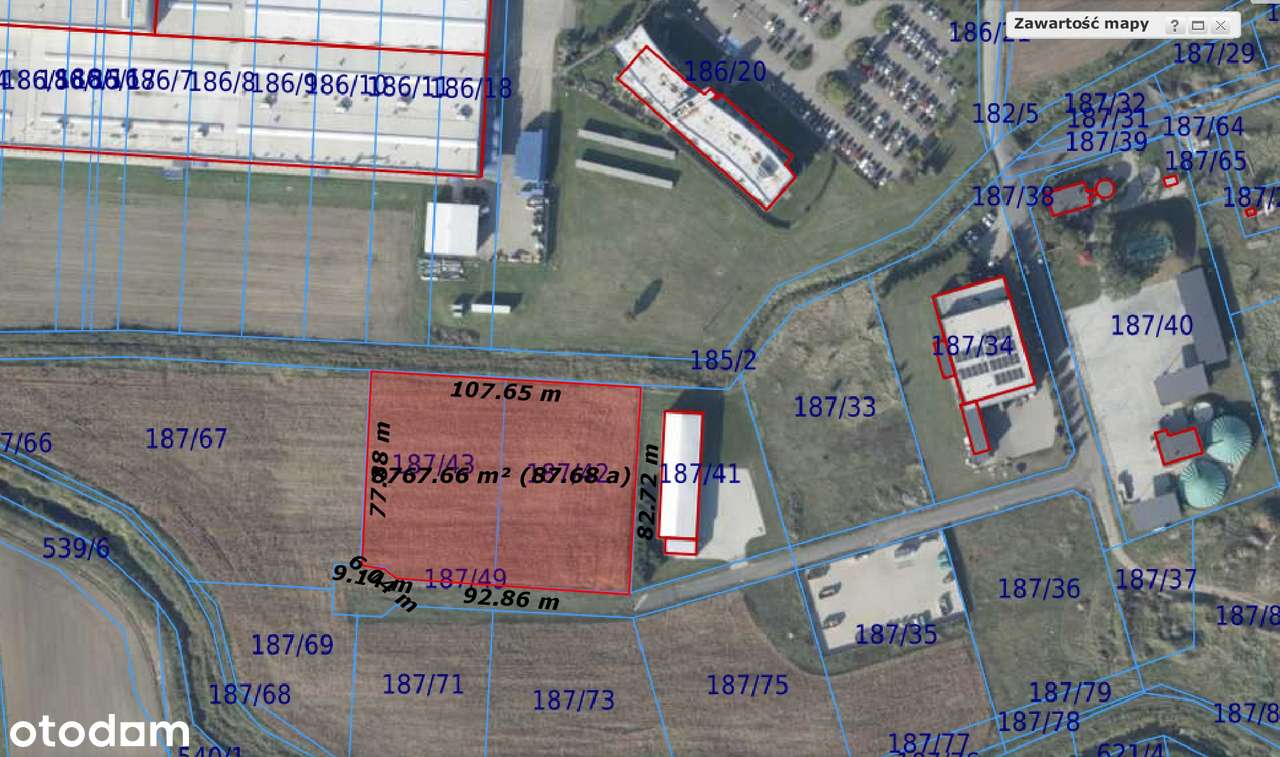 GRUNT INWESTYCYJNY na strefie przemysłowej - Kłoda, ul. Produkcyjna-0