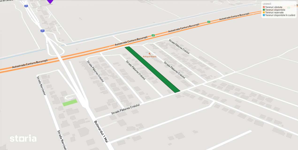 Teren Extravilan Padurea Craiului la intrarea in Com. Berceni | 3600mp - Imagine principală: 2/4