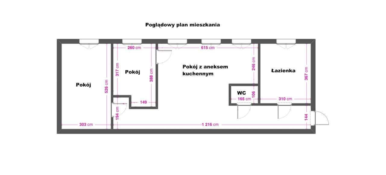 Mieszkanie 78,2 m2 – 3 pokoje – parter, Chopina 3 - Pełny obrazek: 3/20