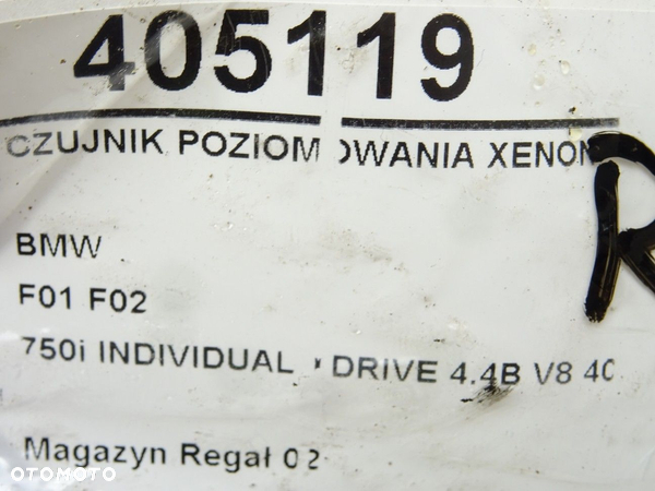 CZUJNIK POZIOMOWANIA XENON BMW 7 (F01, F02, F03, F04) 2008 - 2015 750 i, Li xDrive 300 kW [408 KM] - 5