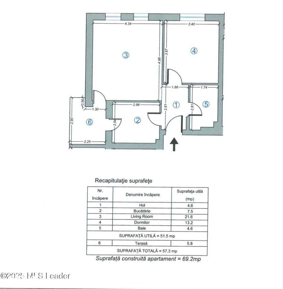 Apartament 2 camere | 57,3 mp | H Pipera Lake-15