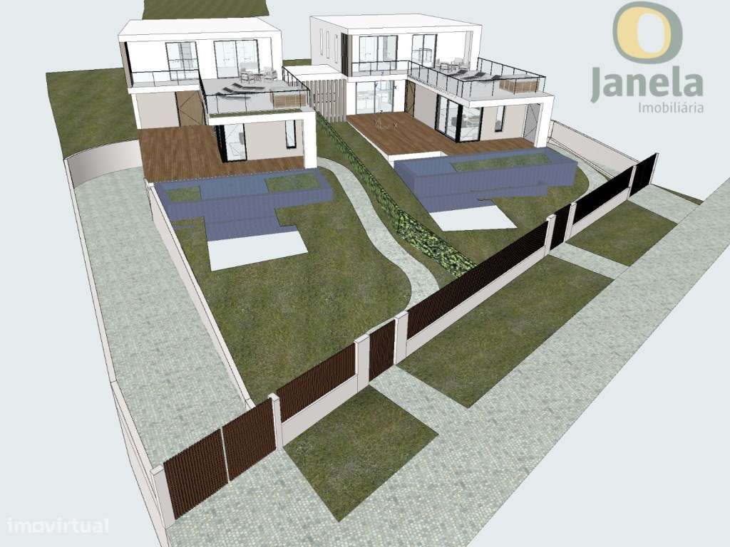 Terreno com viabilidade para 2 moradias individuais, com vista mar - Grande imagem: 5/32