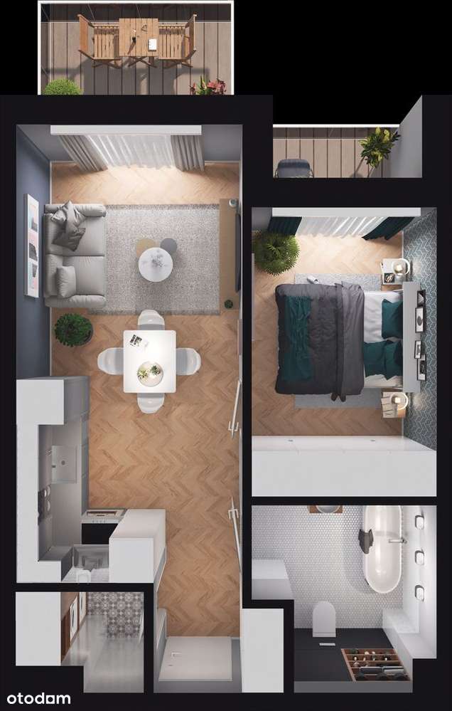 Pruszcz Park E - B.22 mieszkanie 40,10 m2 I piętro - Pełny obrazek: 4/20