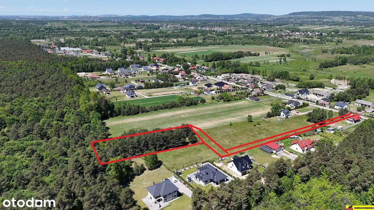Działka budowlana 1370m2 Górno Blisko lasu - Pełny obrazek: 4/15