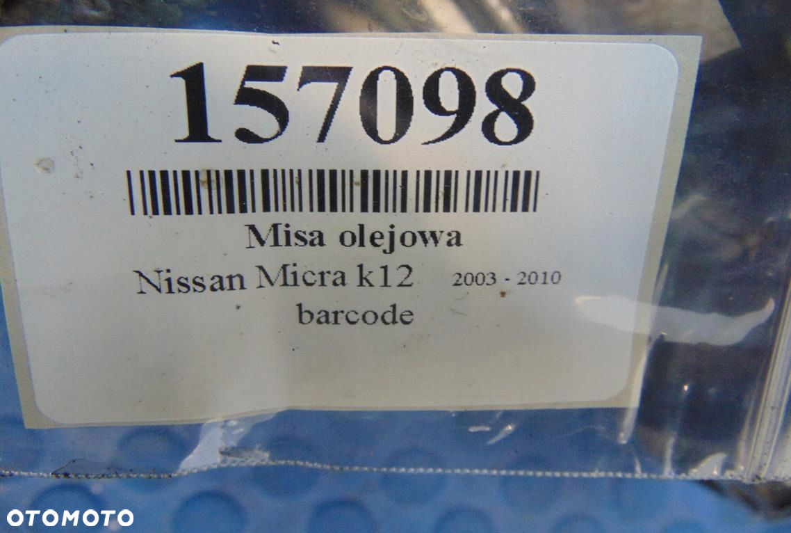 NISSAN MICRA K12 1.2 16V MISA OLEJOWA 1111-BX005 - 6