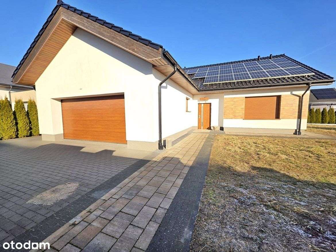 Nowoczesny, parterowy z poddaszem użytkowym, garaż dwustanowiskowy.-0