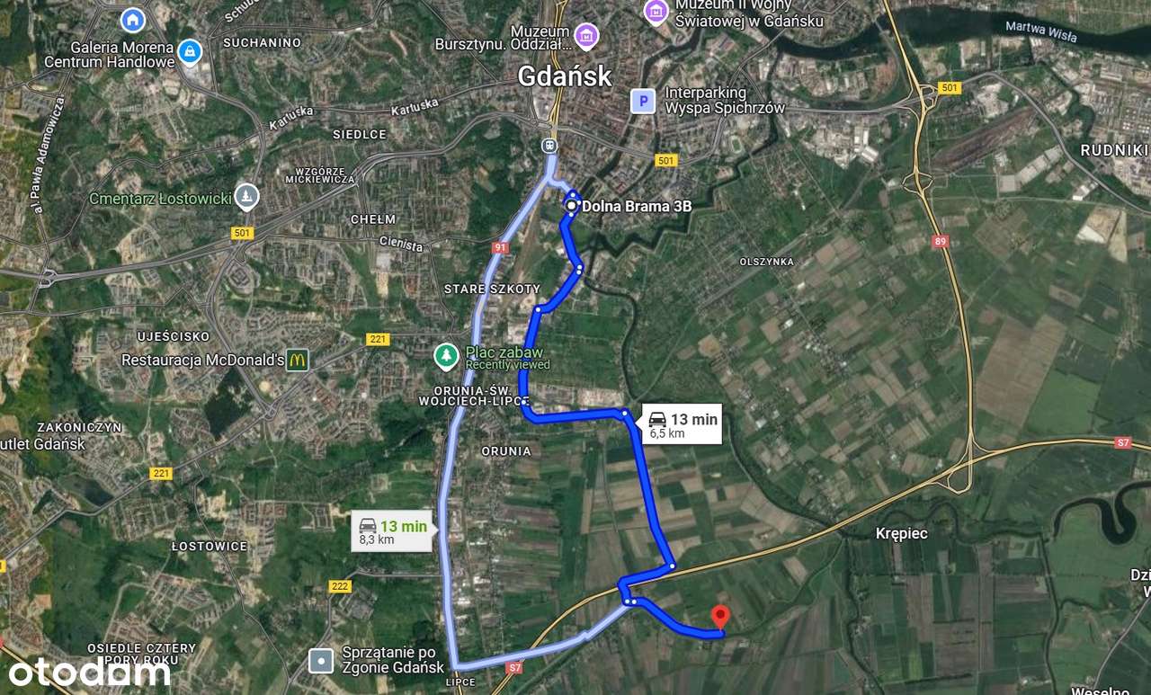 Duża działka Nad Starą Radunią - 13 min. od Centrum Gdańska-6