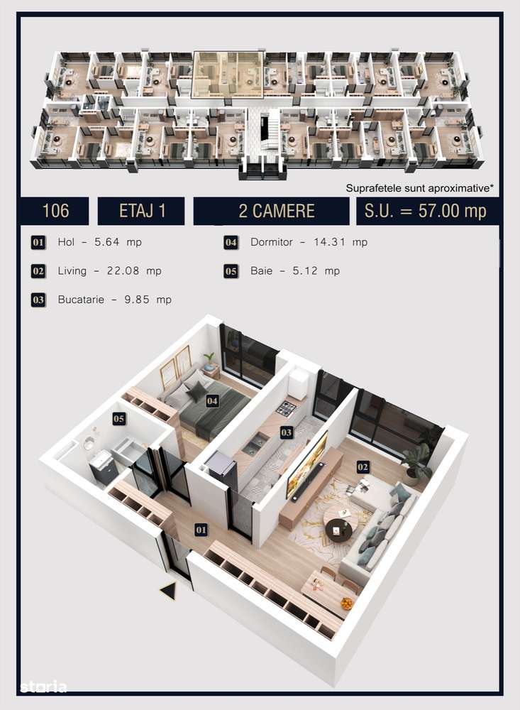 Apartament 2 camere | West Avenue Residence - Imagine principală: 5/10