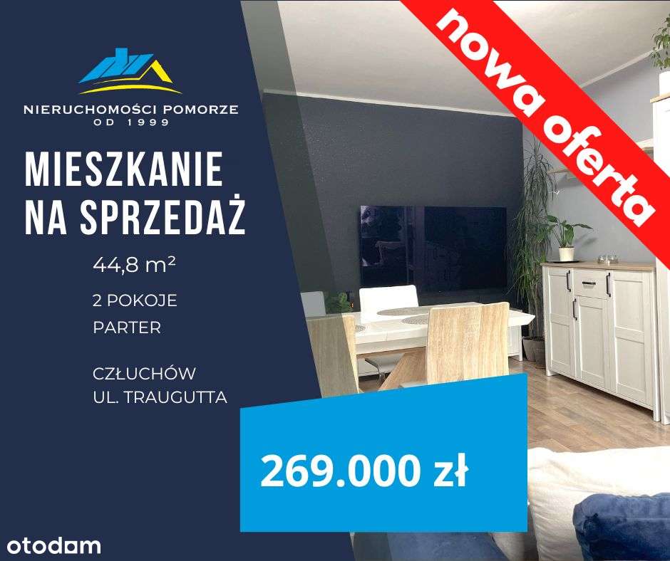 2pokoje parter centrum Człuchów-0