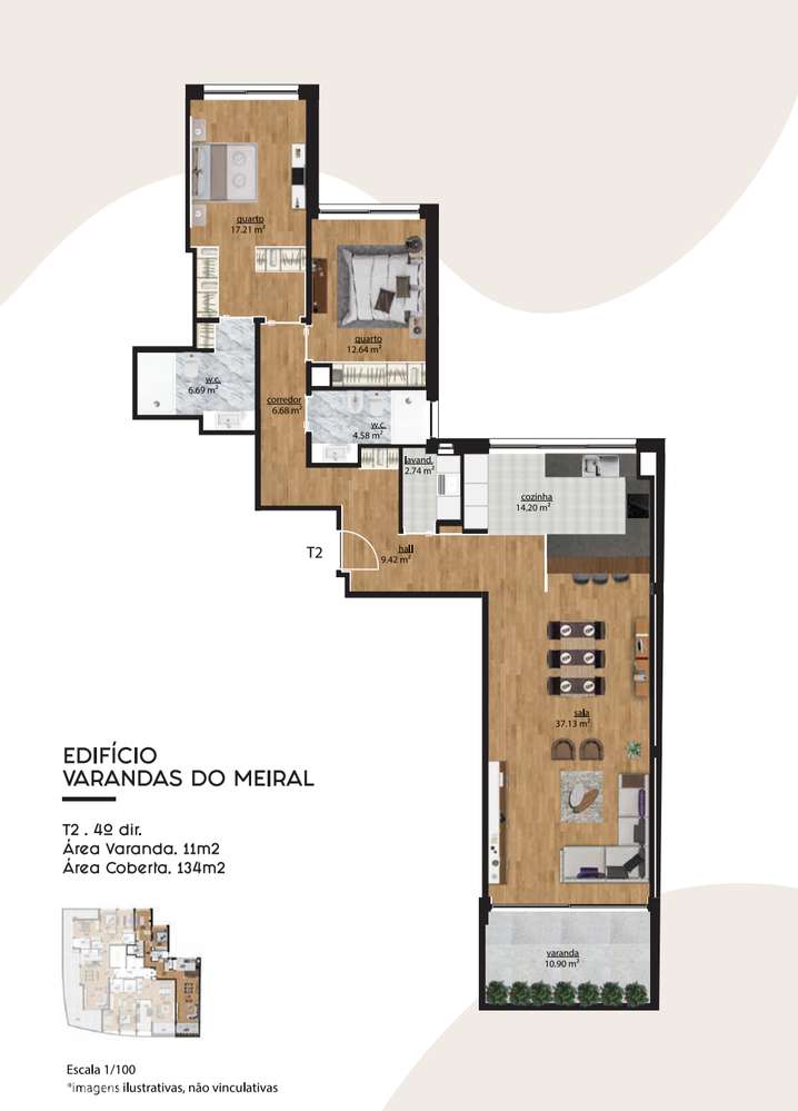 T2 Novo - Pronto Habitar - Pronto Escriturar / em Canidelo-16