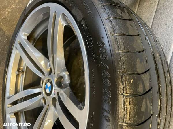 jante roti bmw M5 E60 M6 e63 e64 originale M power nu M pachet R19 2 lățimi fără defecte tehnice sau Reparatii 8/5 fata 9/5 J spatele Style 167 5x120 - 13