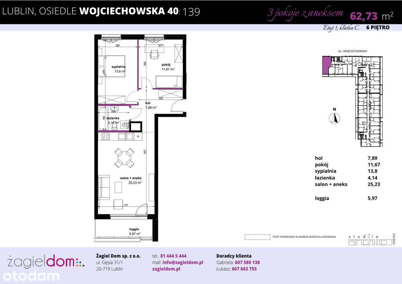 Wojciechowska Square | mieszkanie 139 - Pełny obrazek: 2/8