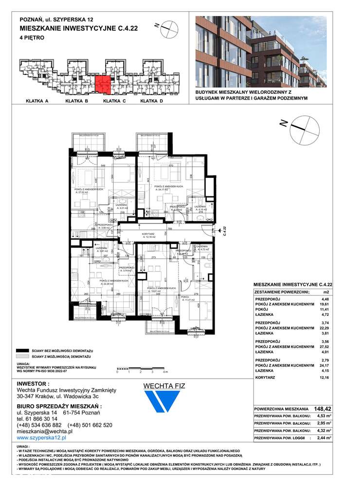 5-pokojowe mieszkanie 148m2 + 3 balkony - Pełny obrazek: 2/7