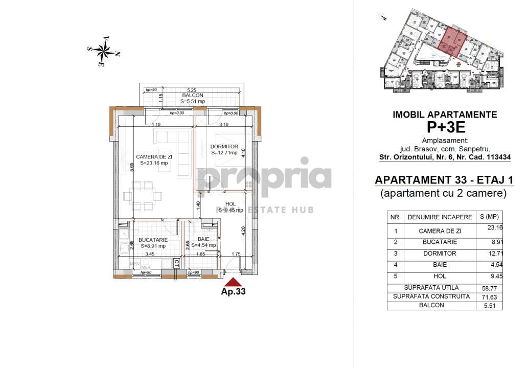 COMISION 0 % APARTAMENT 2 CAMERE NR.33 PREDARE IULIE 2026-6